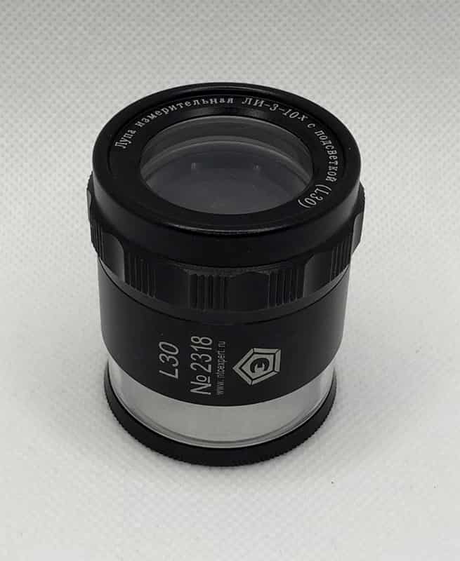 Лупа измерительная ЛИ-3-10 с подсветкой (L30)