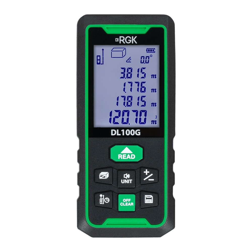 Лазерный дальномер RGK DL100G - зеленый луч