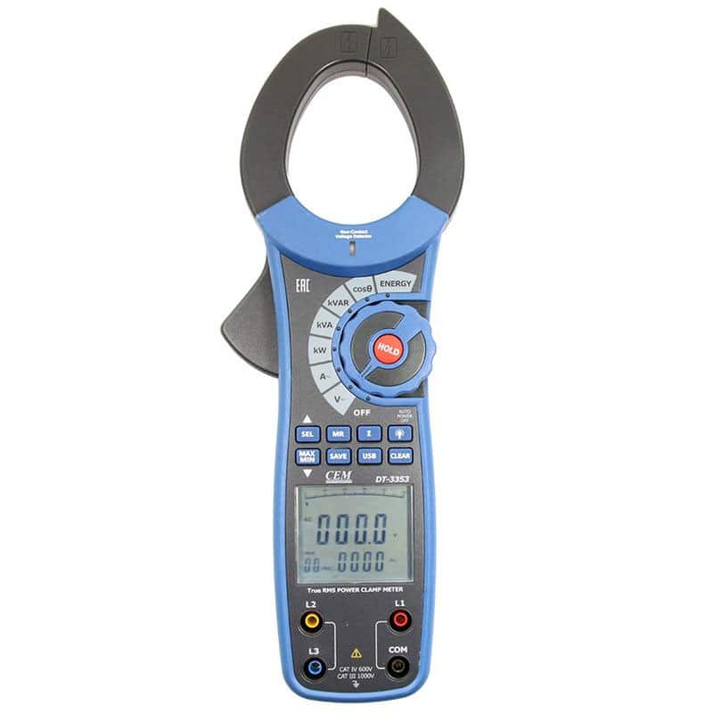 DT-3353 Клещи электроизмерительные, ваттметр