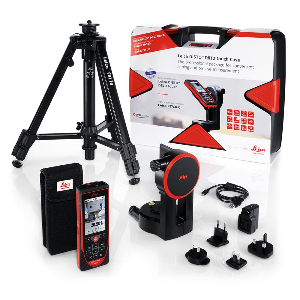 Комплект Leica DISTO™ D810 touch со штативом и адаптером