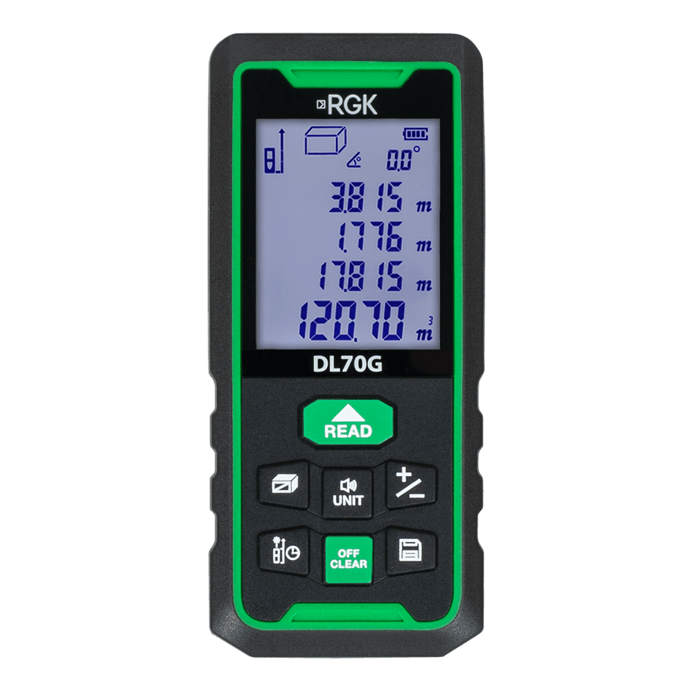 Лазерный дальномер RGK DL70G - зеленый луч