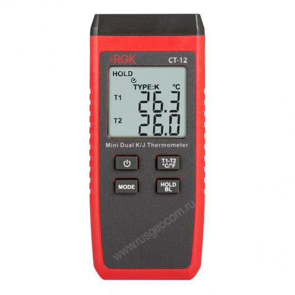 Термометр RGK CT-12 с 2 погружными зондами температуры TR-10W с ...