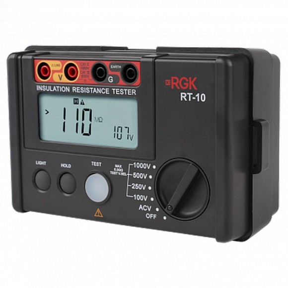 Цифровой мегаомметр RGK RT-10