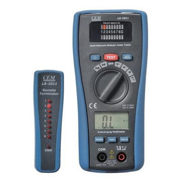 LA-1011 Мультиметр, LAN тестер