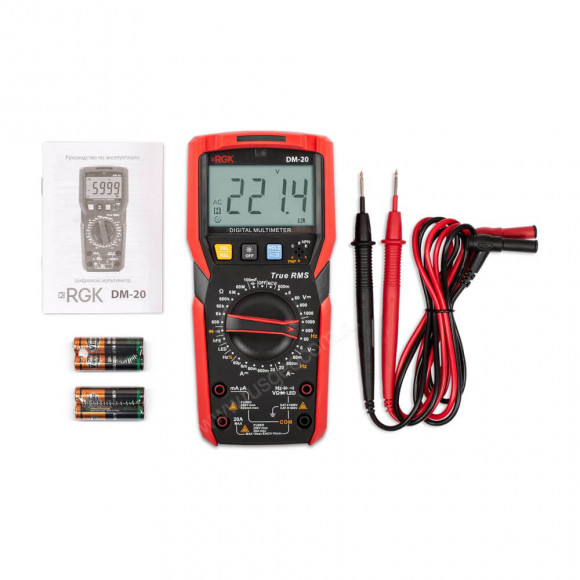 Цифровой мультиметр RGK DM-20 с поверкой Цифровой мультиметр RGK DM-20 с поверкой