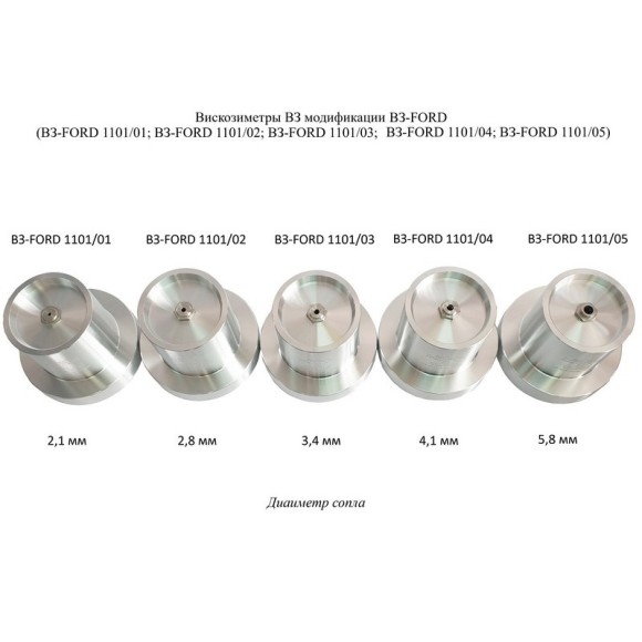 Вискозиметры проточные чашечные ВЗ модификации ВЗ-FORD Вискозиметры проточные чашечные ВЗ модификации ВЗ-FORD