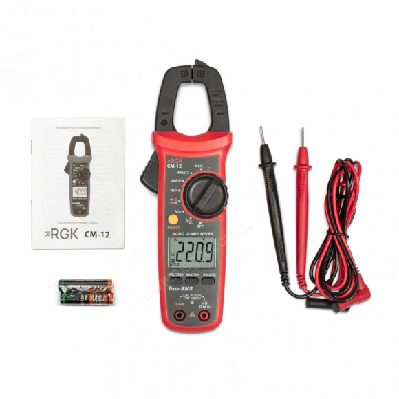 Токоизмерительные клещи RGK CM-20 с поверкой