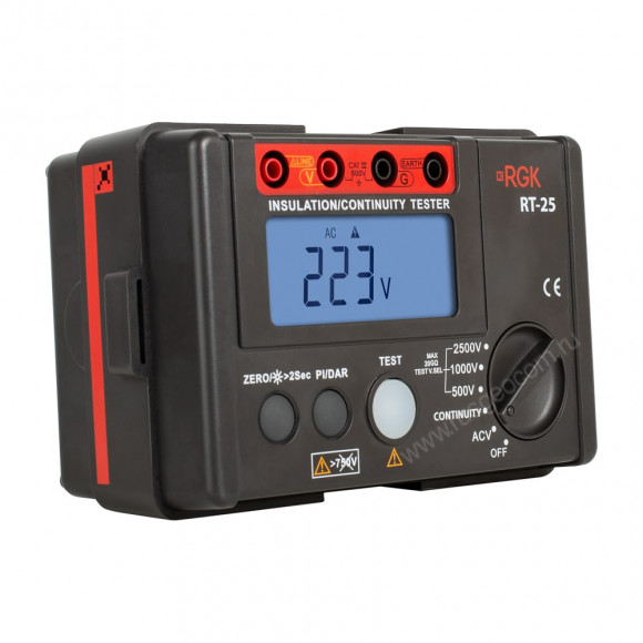 Мегаомметр RGK RT-25 с поверкой