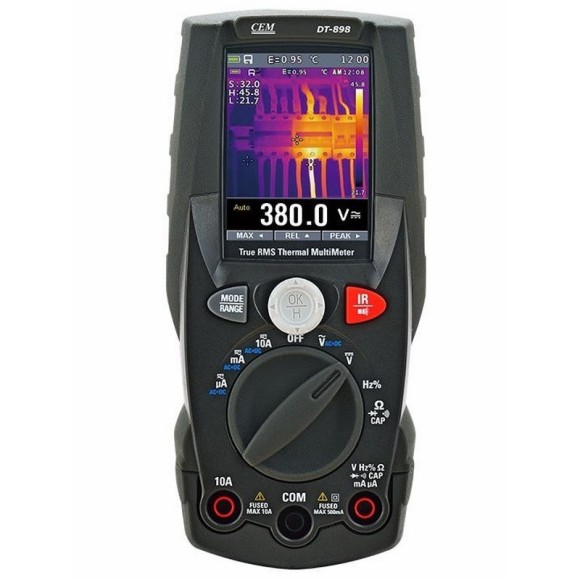 CEM DT-898 Мультиметр TRMS с встроенным тепловизором CEM DT-898 Мультиметр TRMS с встроенным тепловизором