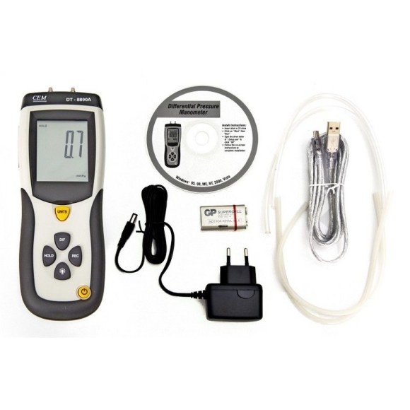 DT-8890А Дифференциальный манометр